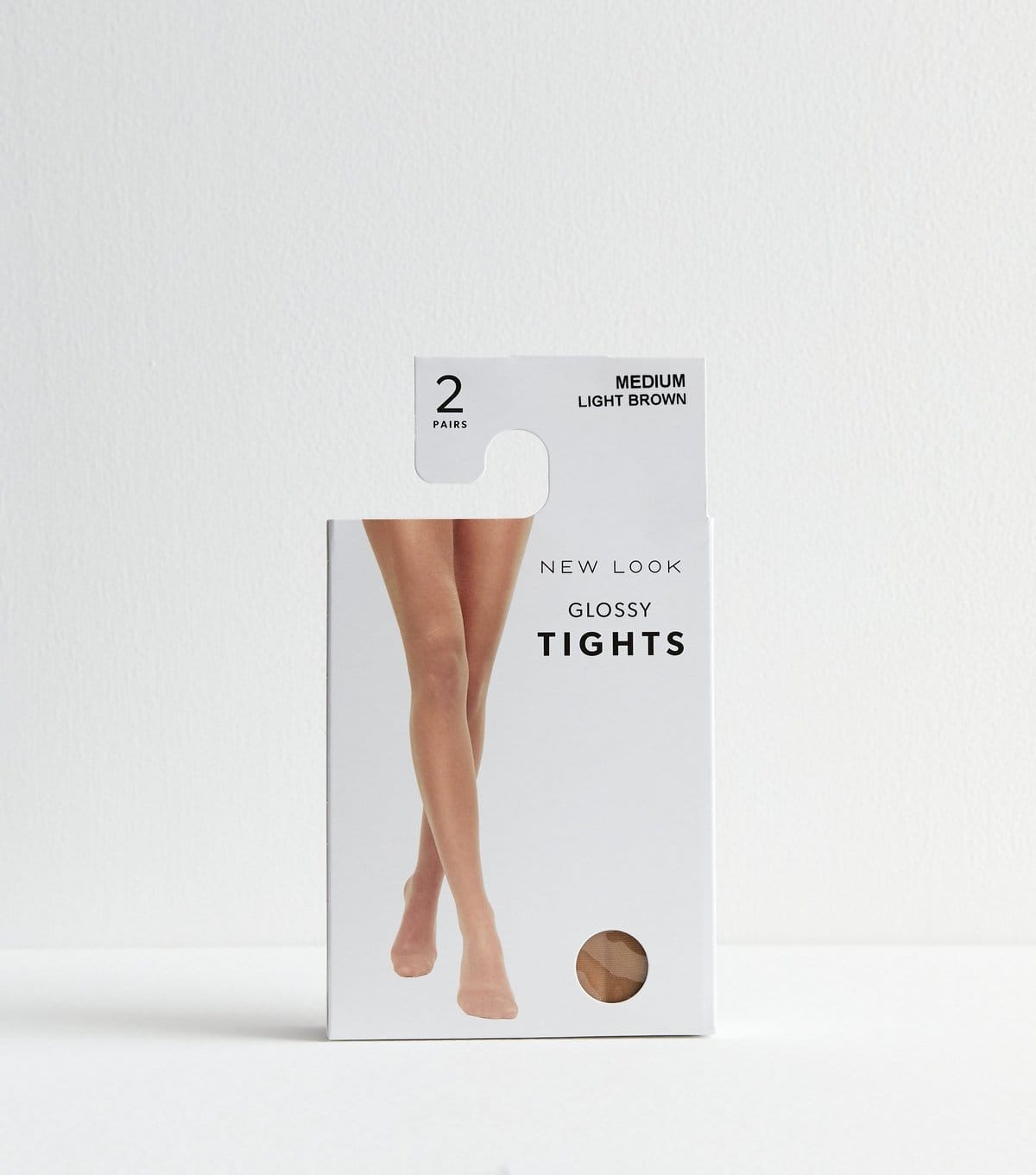 New Look Light Brown 2 Pack of Glossy Tights New Look - 1