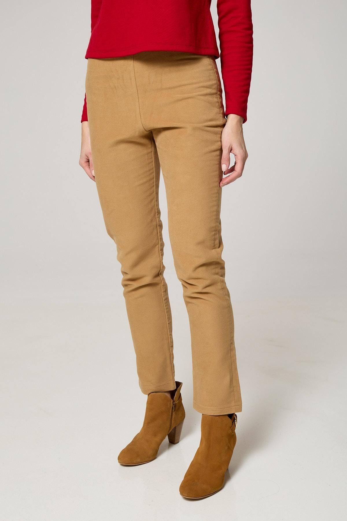 K-Win London K-Win London Women's Classic Moleskin Trousers in Camel - 3