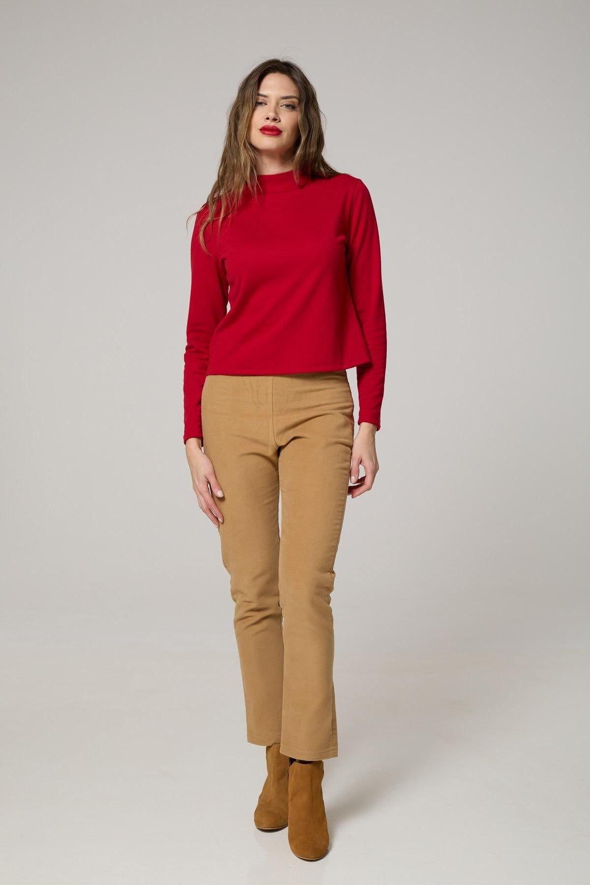 K-Win London K-Win London Women's Classic Moleskin Trousers in Camel - 4