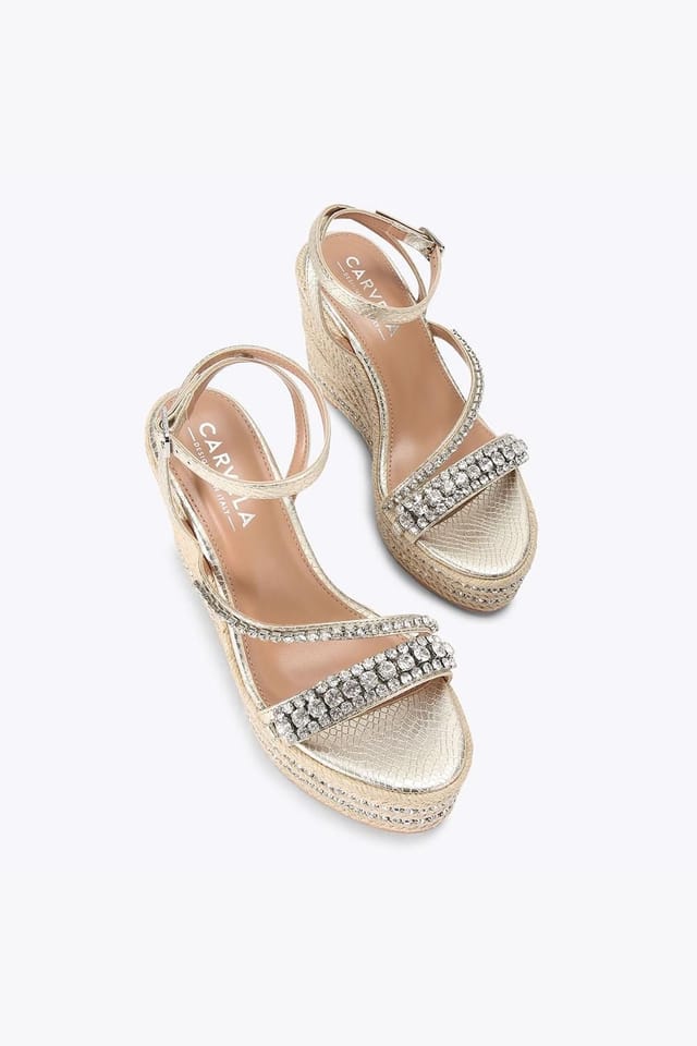 Carvela Carvela Women's 'Lusso Wedge' Heels in Gold - 2
