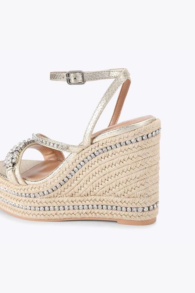 Carvela Carvela Women's 'Lusso Wedge' Heels in Gold - 3