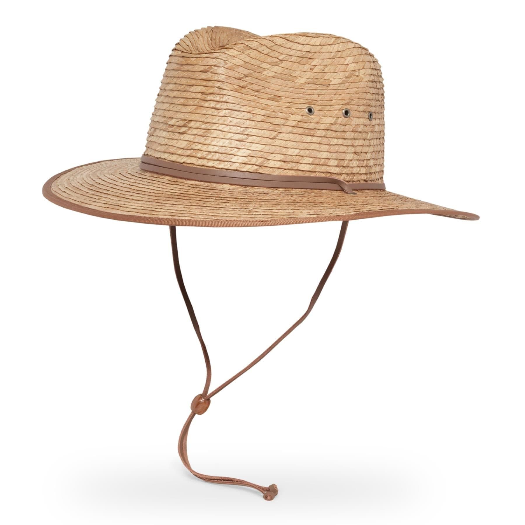 Sunday Afternoons Sunday Afternoons Men's 'Islander' Straw Adjustable UPF 50+ Fedora in Light Tan
