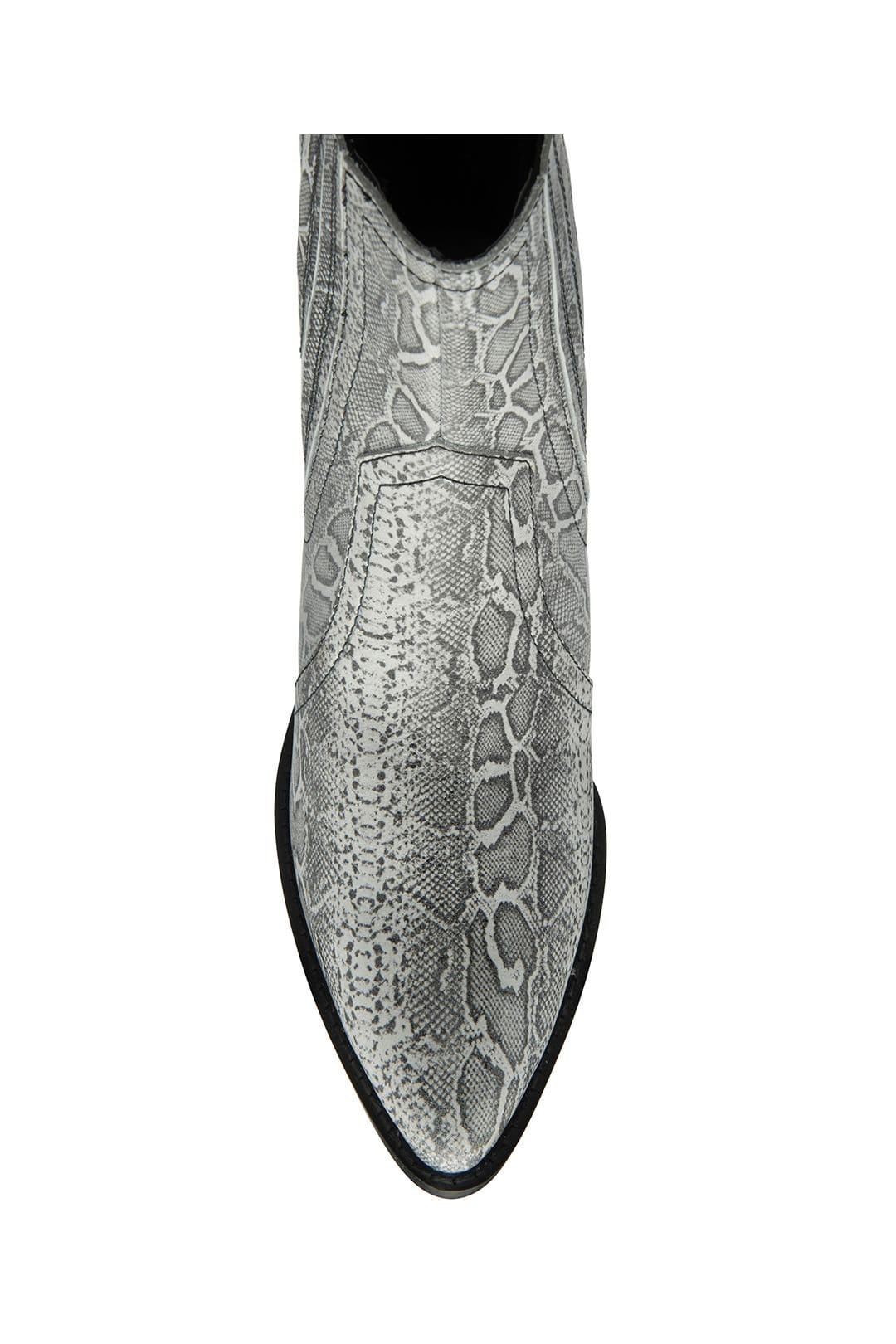 Ravel Ravel Women's 'Langton' Snake-Print Leather Ankle Boots in Grey - 4
