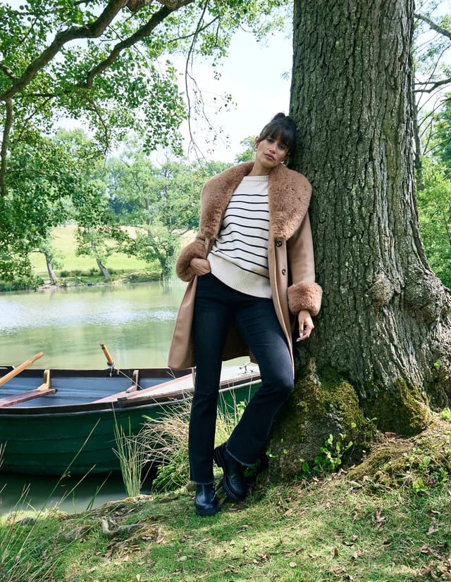 Blue Vanilla Stripe Knit Jumper - 2