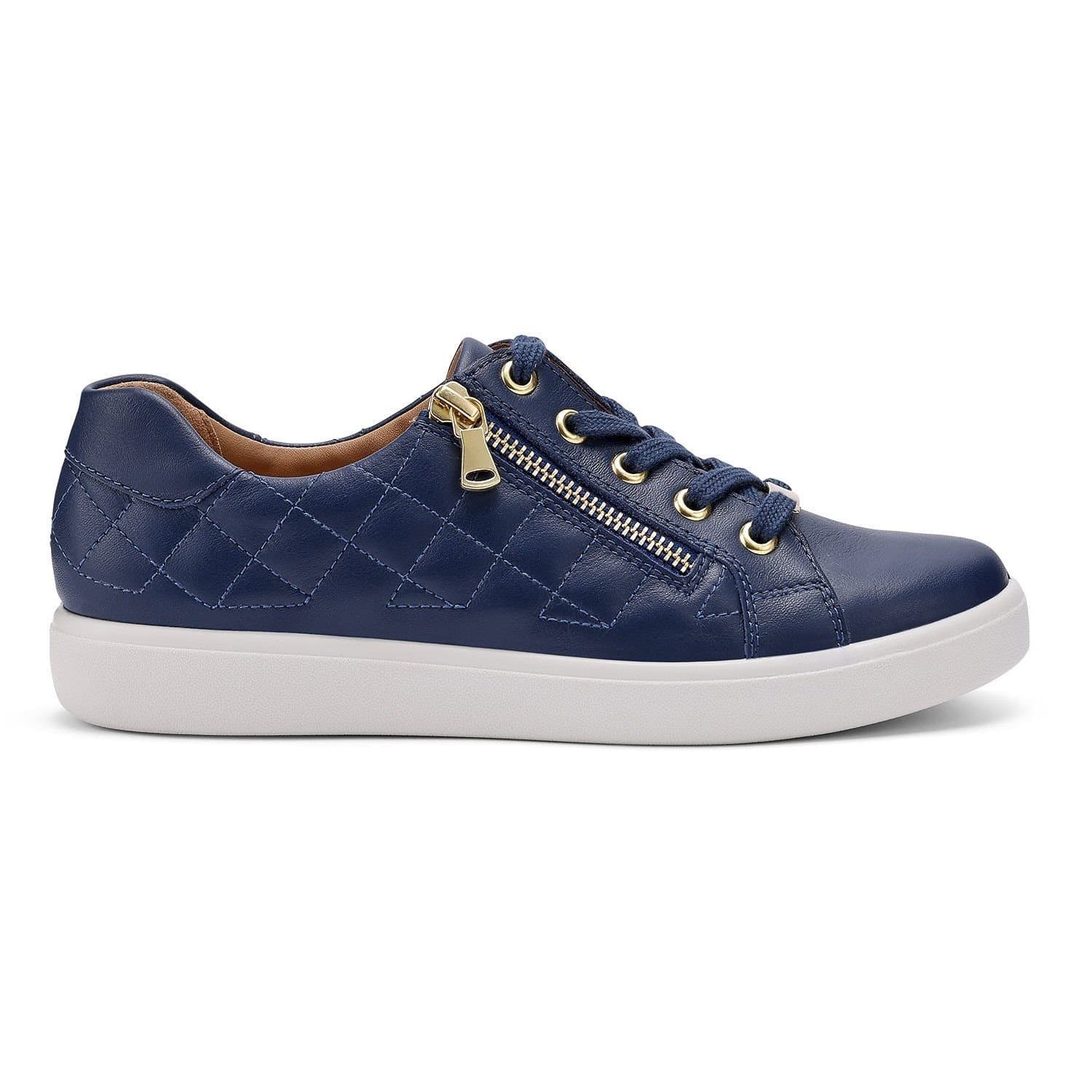 Hotter Hotter Women's 'Wonder' Quilted Trainers in Dark Navy