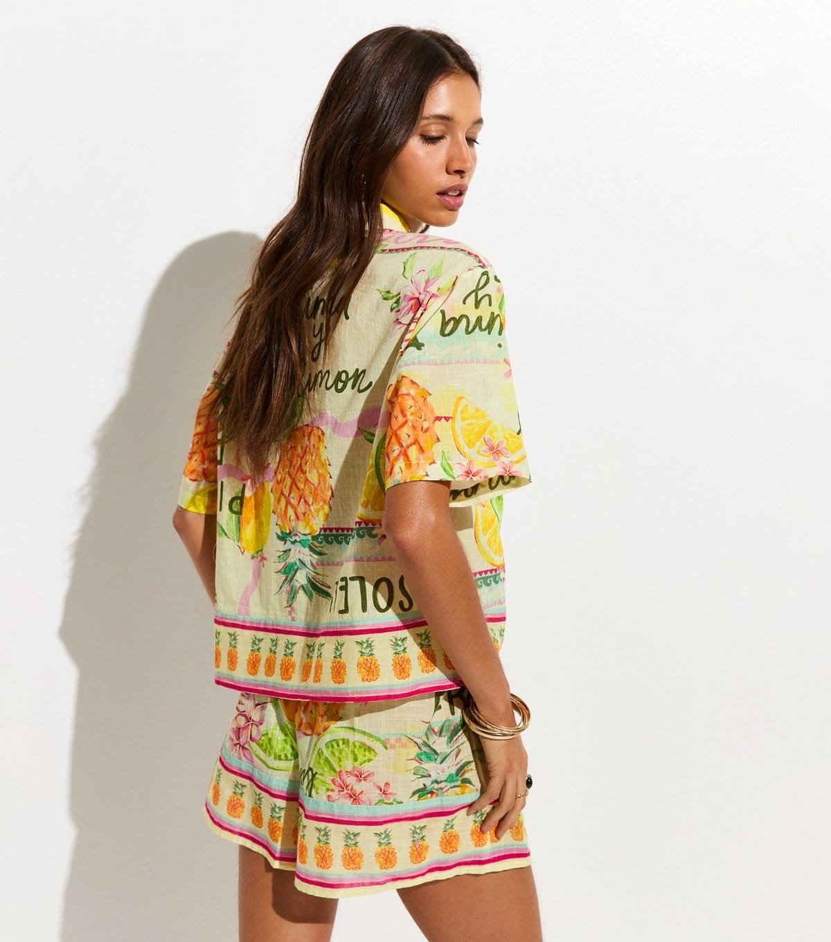 New Look Women's Multicoloured Printed Drawstring Waist Shorts New Look - 4