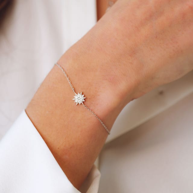 Gold Trip Gold Trip Women's Celestial Star Bracelet in Silver - 2