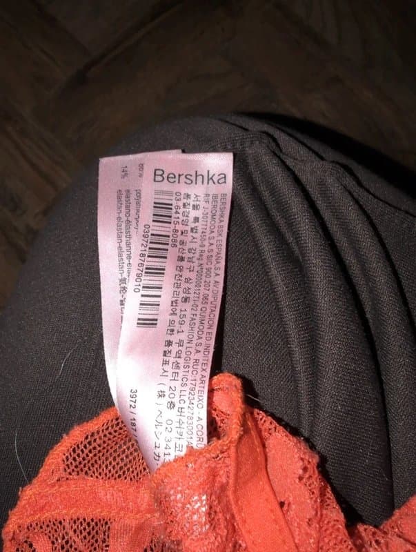 Bershka Breshka size xs lace orange corset
