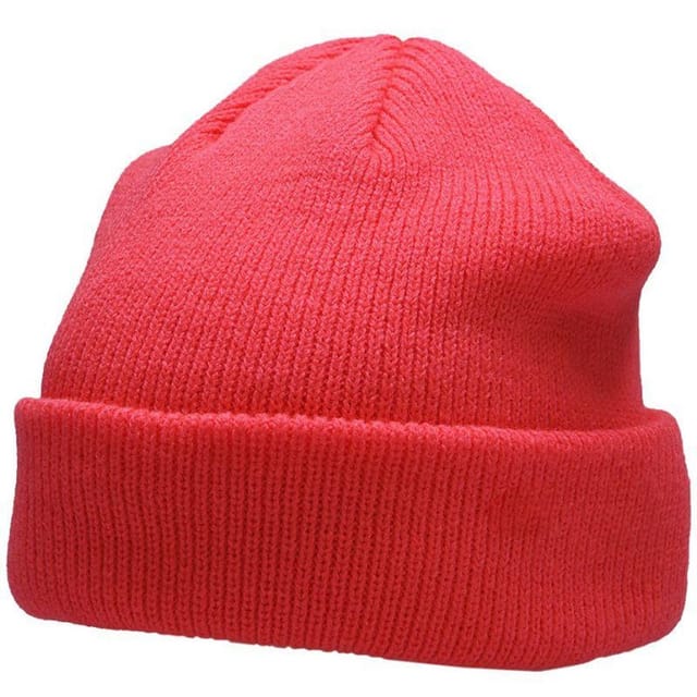 4F 4F Men's Logo Beanie in Red - 2
