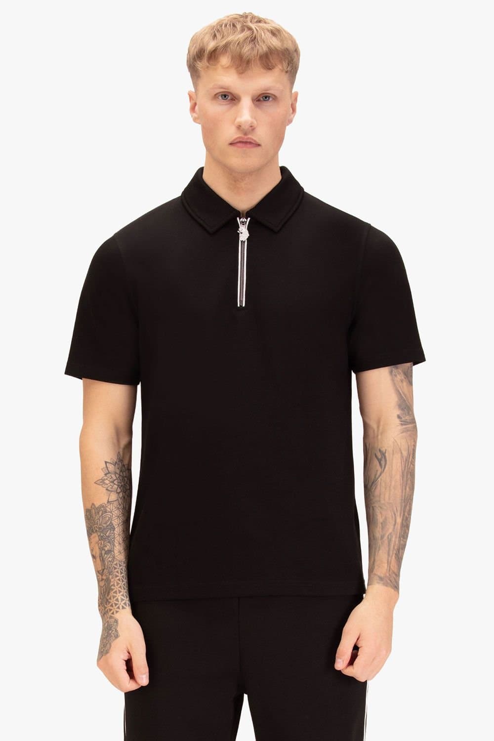 Luke 1977 Luke 1977 Men's Opal Zip Polo in Black
