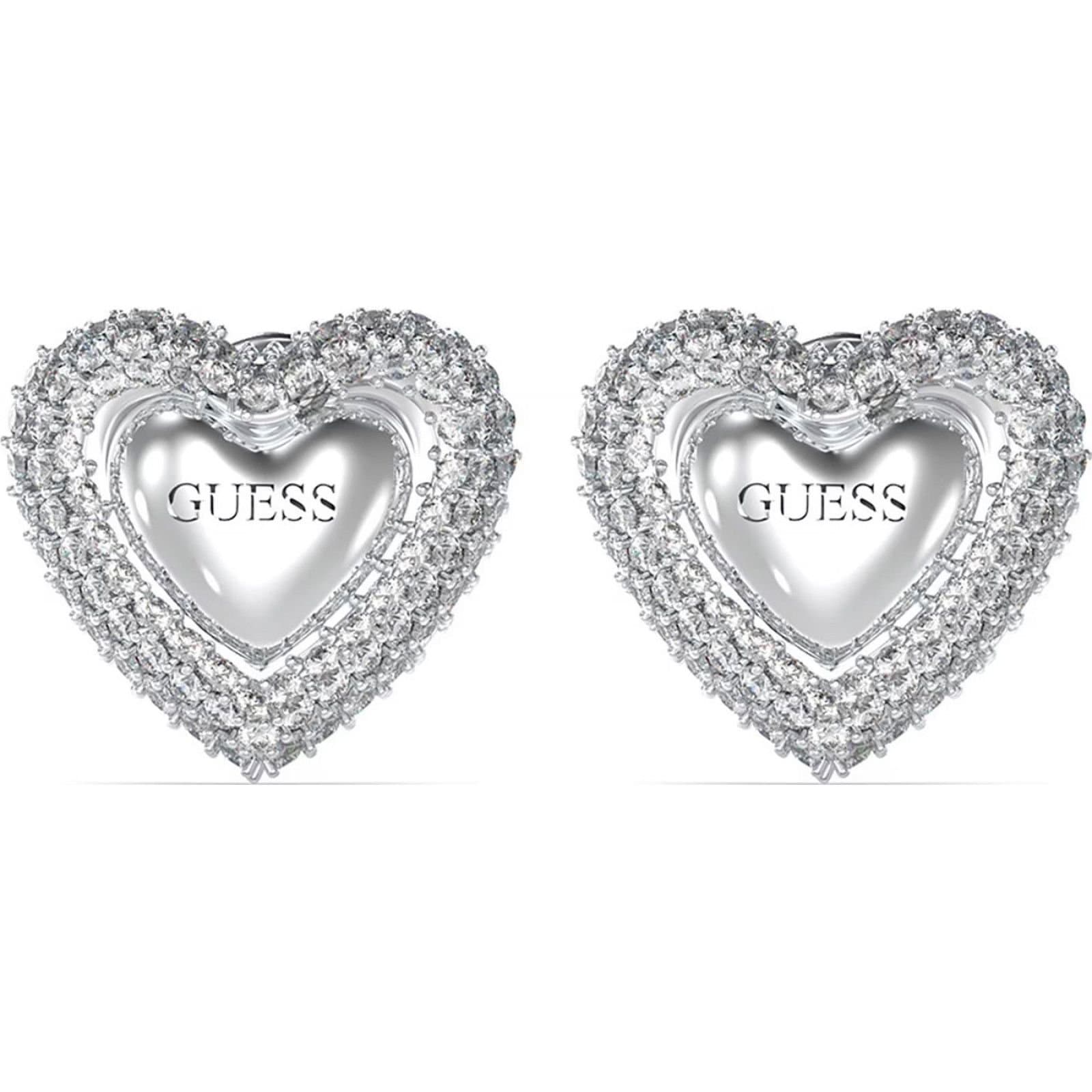 Guess Guess Women's JUBE05020JWRHT-U Pair Of Earrings in Silver