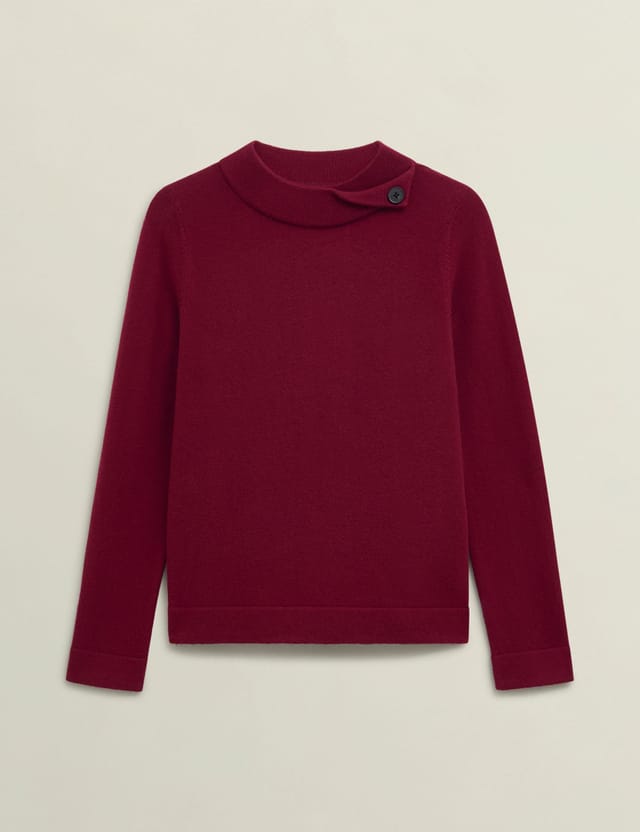 Hobbs London Hobbs London Women's Talia Jumper in Wine - 2