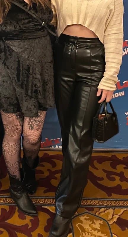 ASOS ASOS black faux leather pants