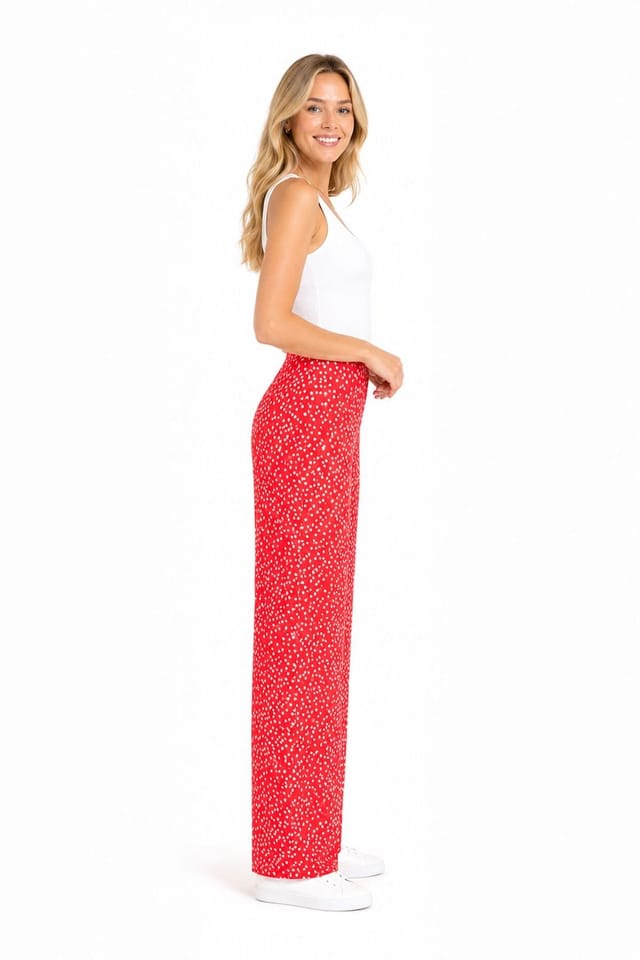Kettlewell Kettlewell Women's Joni Print Trousers in Scarlet - 3