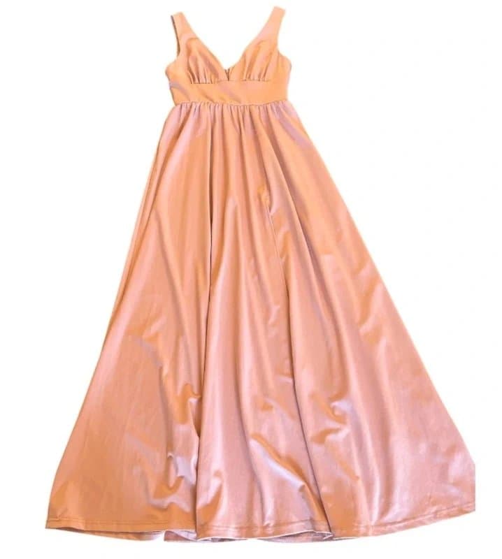 Ever Pretty Women's Ever Pretty Flowy Maxi Dress - Size S -Pink 56" Floor Length