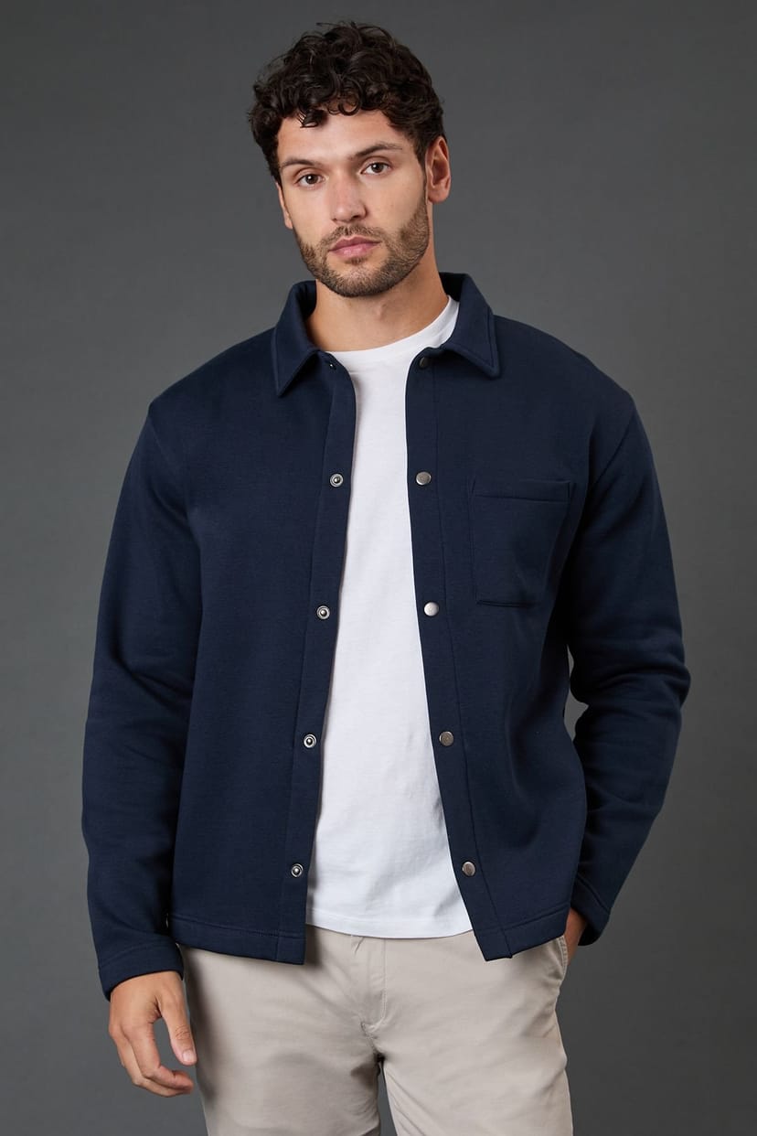 Burton Burton Men's Navy Jersey Overshirt - 1