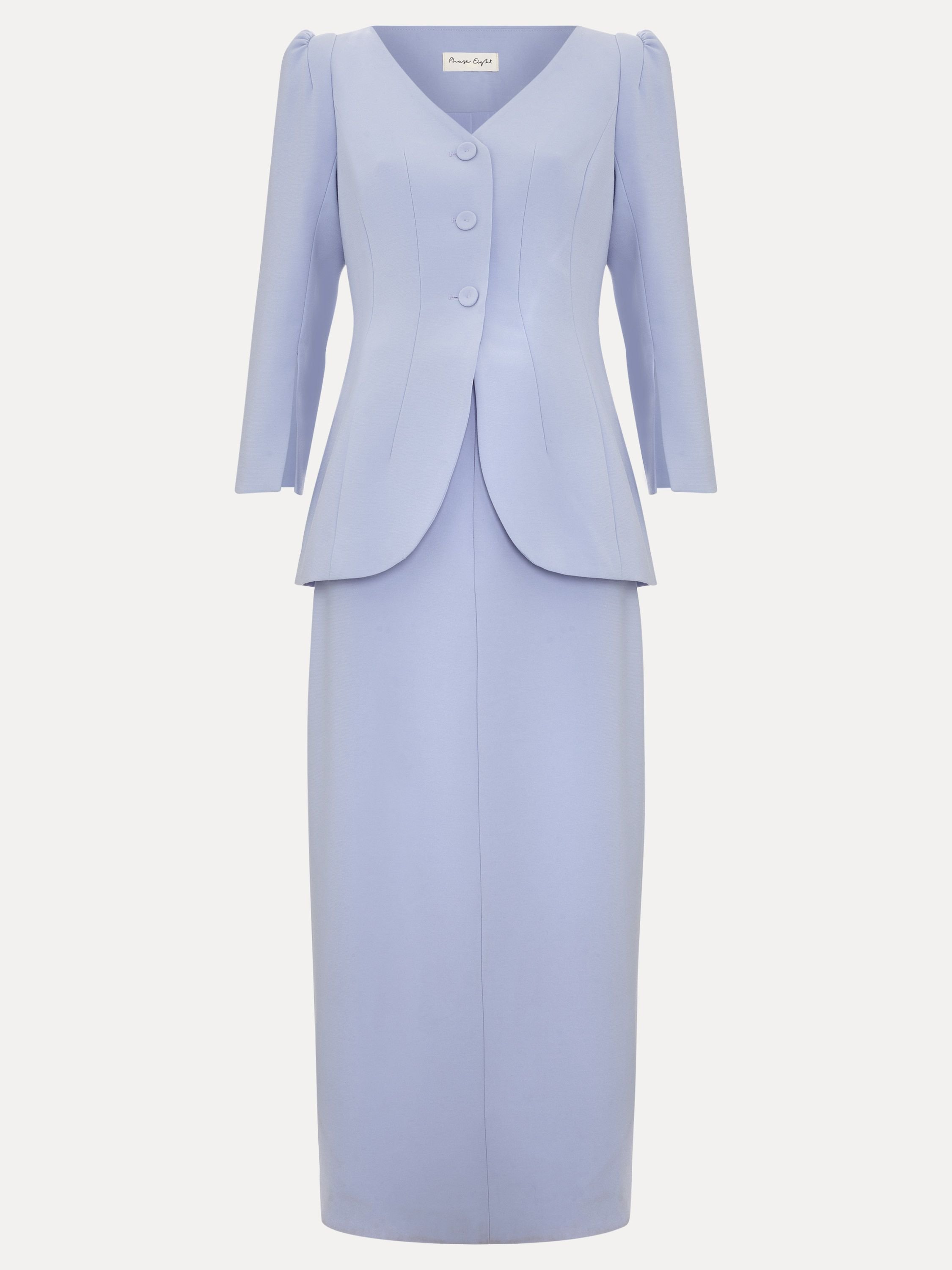 Phase Eight Phase Eight Women's Gabriela Tailored Midi Dress in Baby Blue - 2