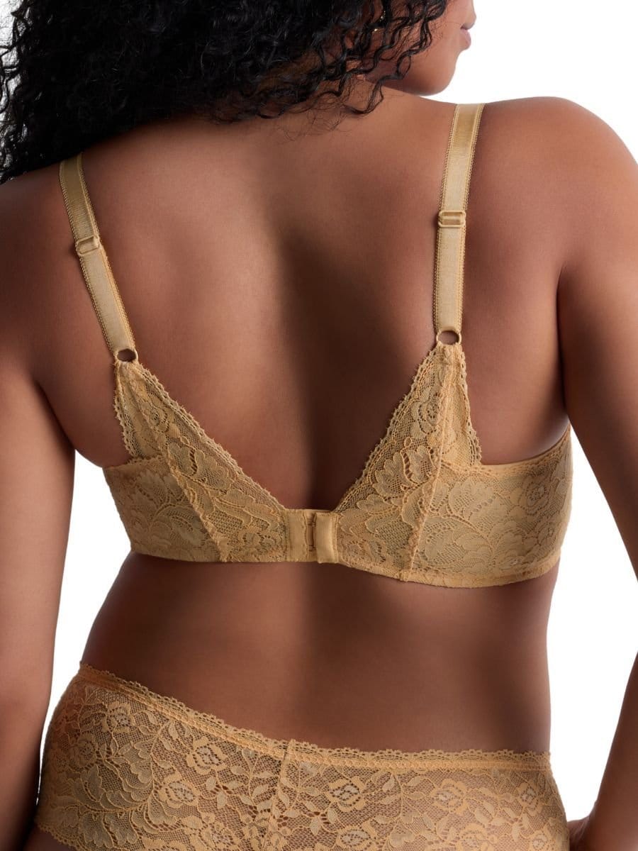 Aubade Aubade Women's Rosessence Care High Apex Plunge Bra in Yellow - 4