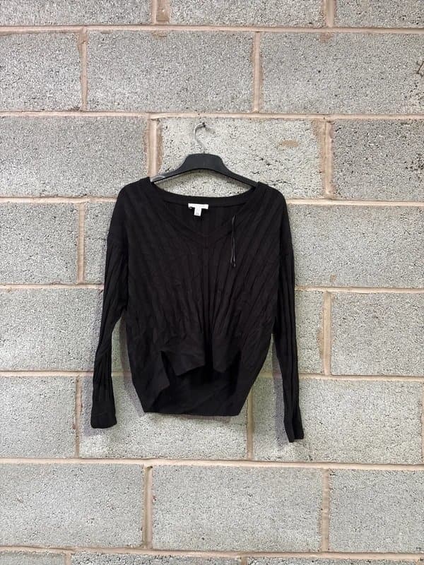 Topshop R84E) topshop, black jumper, size- xs