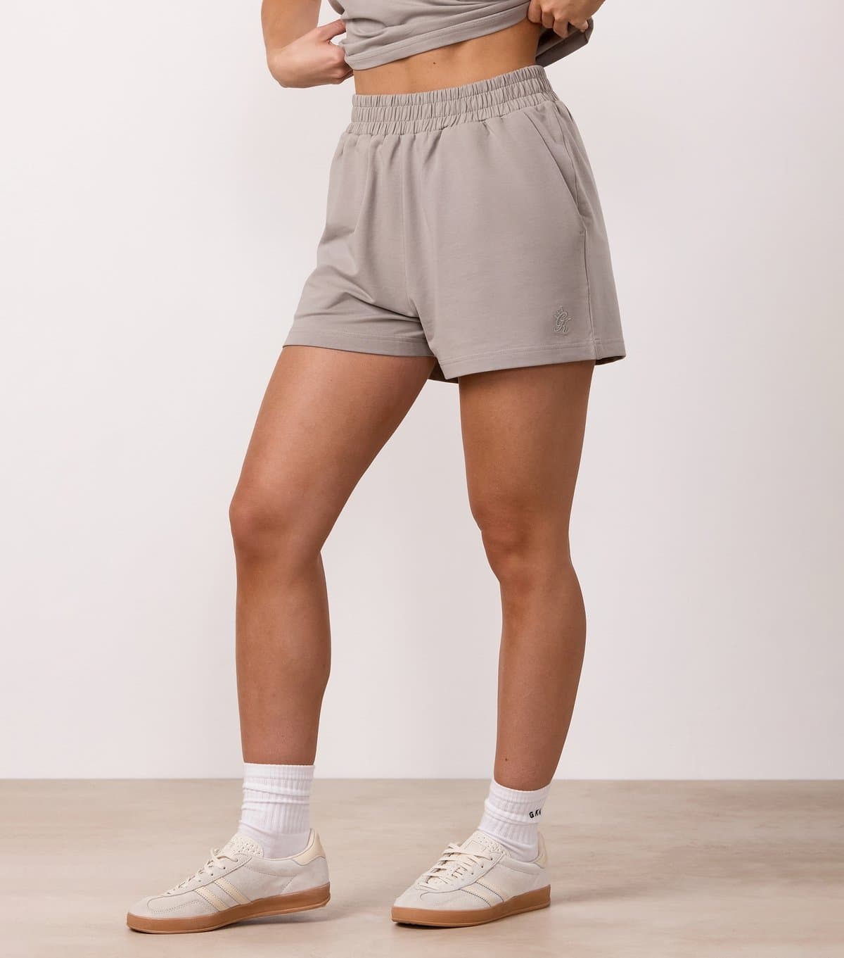Gym King Women's Stone Victory Shorts Gym King New Look