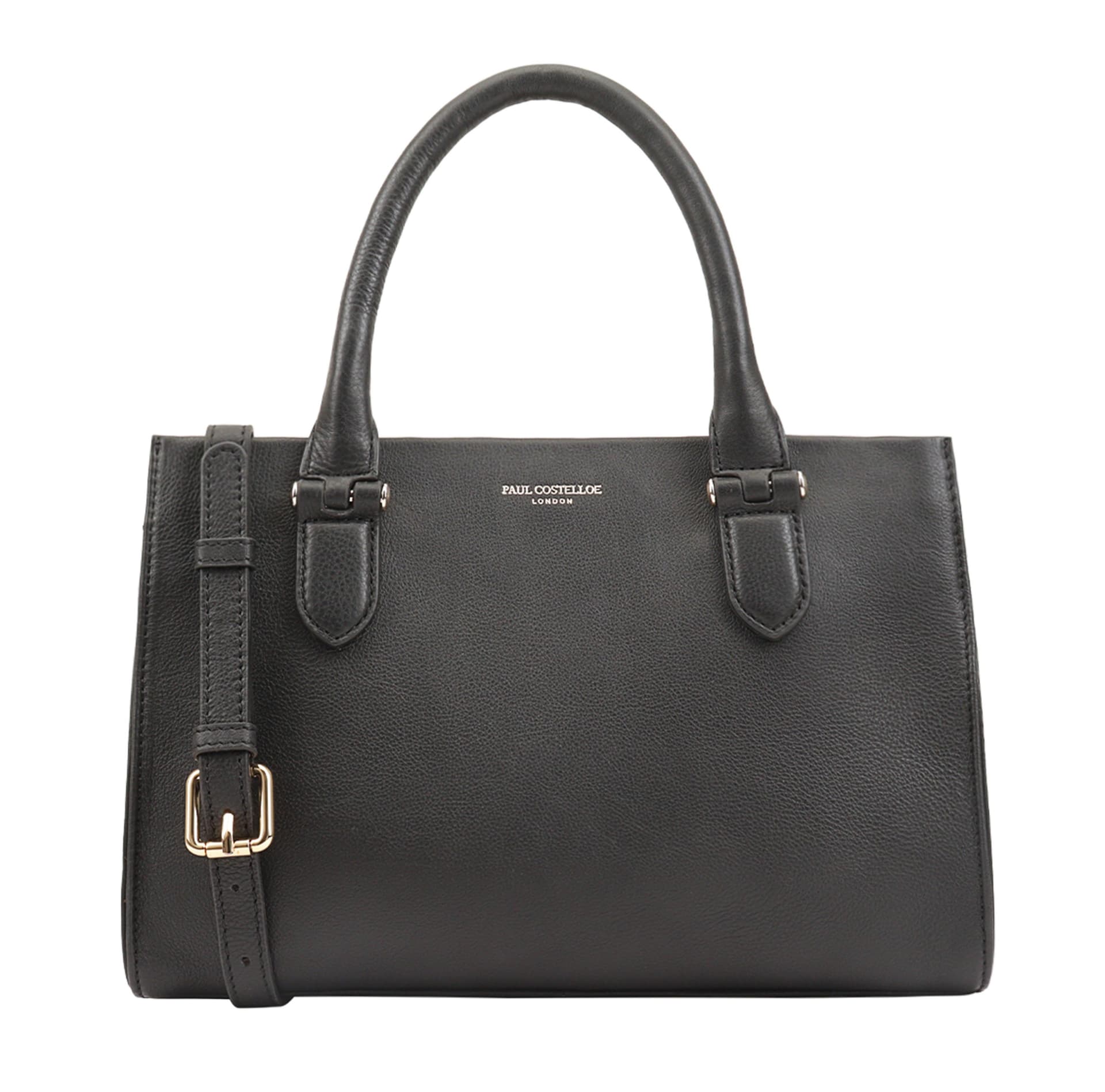 Paul Costelloe Paul Costelloe Black Leather Robinia Tote/Shoulder Bag
