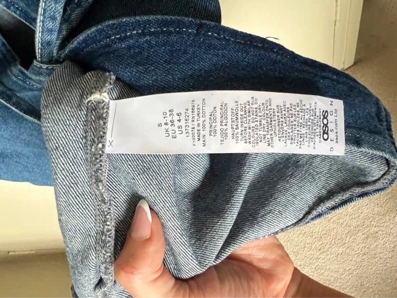ASOS ASOS denim tie up top