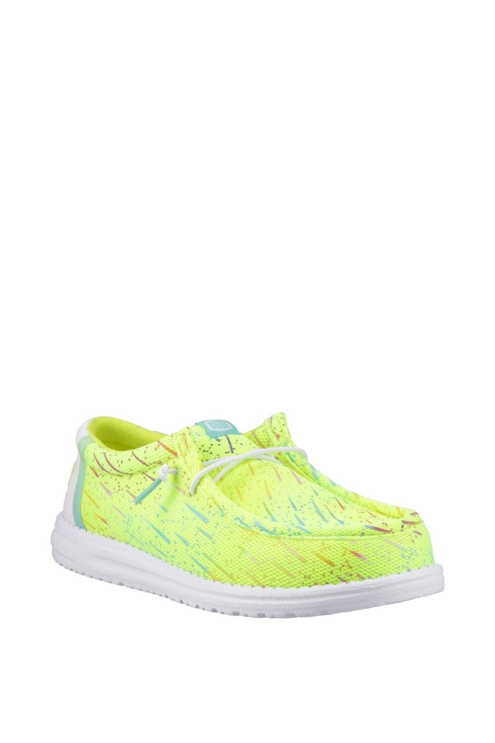 Hey Dude Hey Dude Men's Wally Party Mesh Shoes in Lime