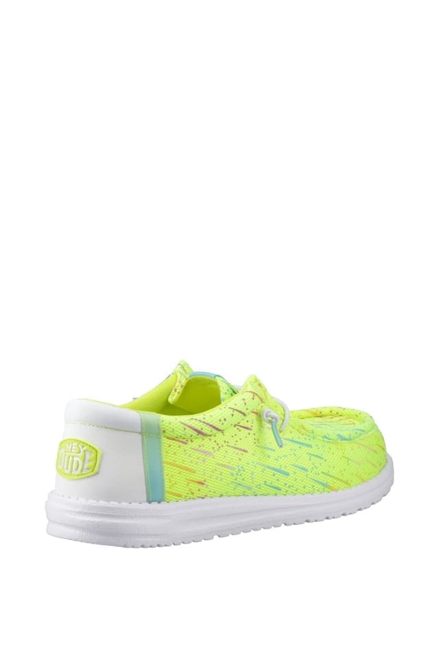 Hey Dude Hey Dude Men's Wally Party Mesh Shoes in Lime - 2