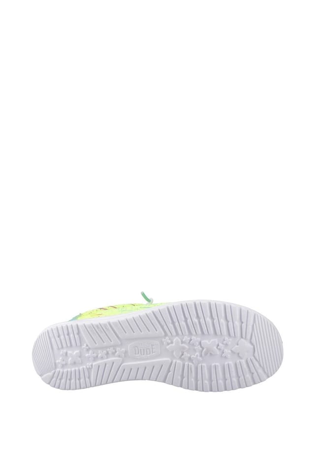 Hey Dude Hey Dude Men's Wally Party Mesh Shoes in Lime - 3