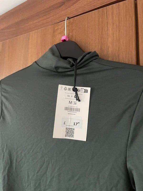 Bershka Dark Green Bodysuit
