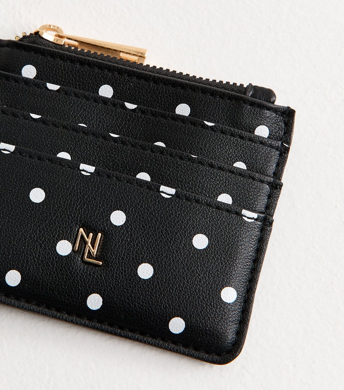 New Look Black Polka Dot Cardholder New Look - 2