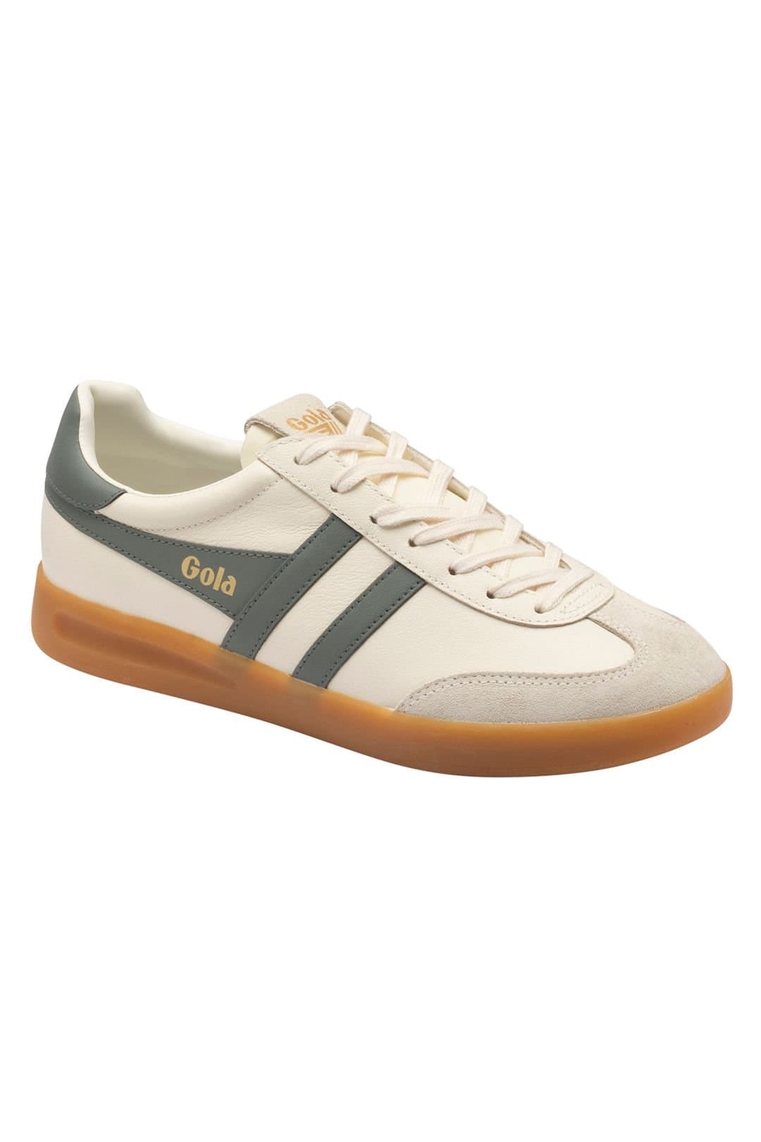 Gola Classics Gola Classics Men's Cyclone Leather' Lace-Up Trainers in Off-White