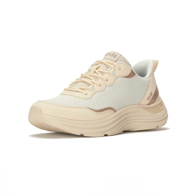 keds Keds Women's Blissmove Lace Mesh Suede Sneaker in Beige - 2