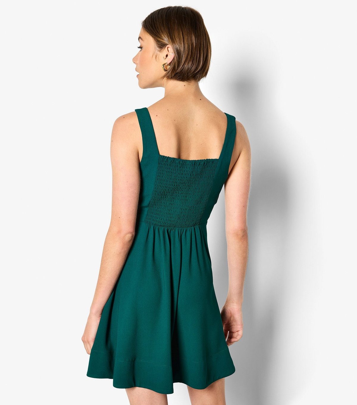Apricot Women's Dark Green Square Neck Mini Dress Apricot New Look - 4