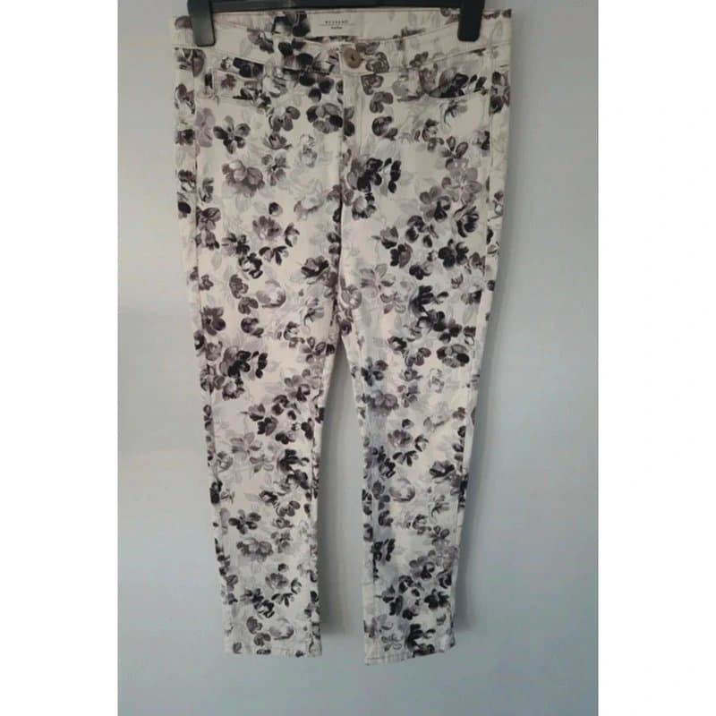 Max Mara Max Mara Weekend skinny fit floral womens denim jeans UK size 12