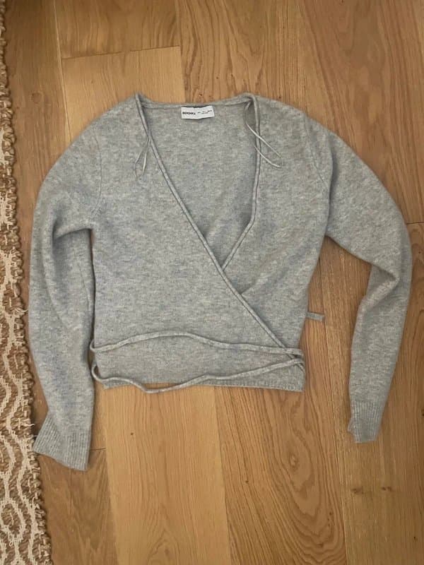 Bershka Grey Bershka wraparound knit