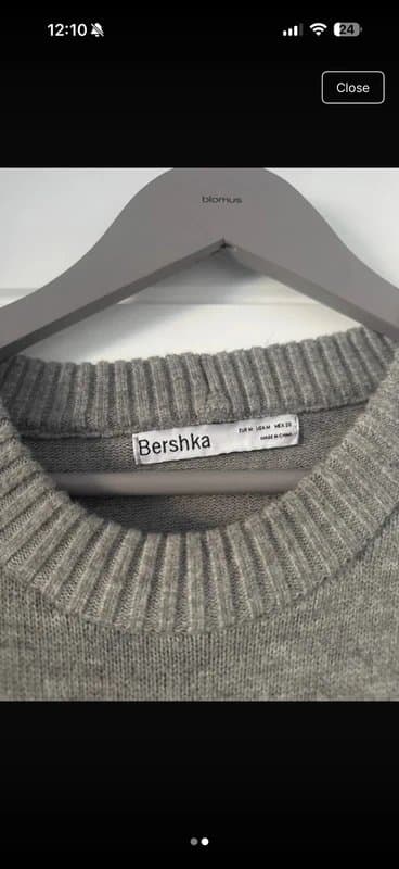 Bershka Bershka grey knit jumper