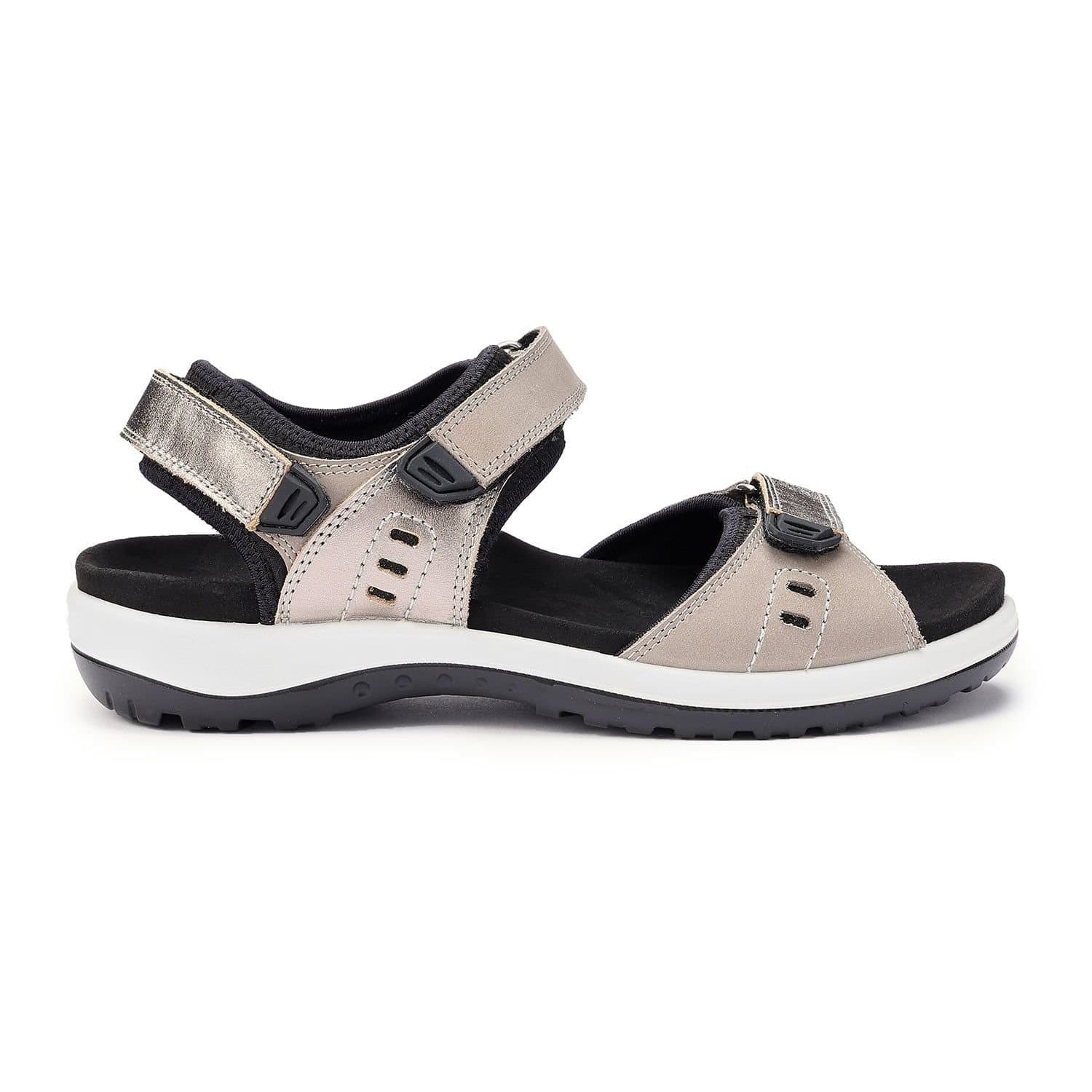 Hotter Hotter Women's Wide 'Walk II' Sandals in Mid Grey