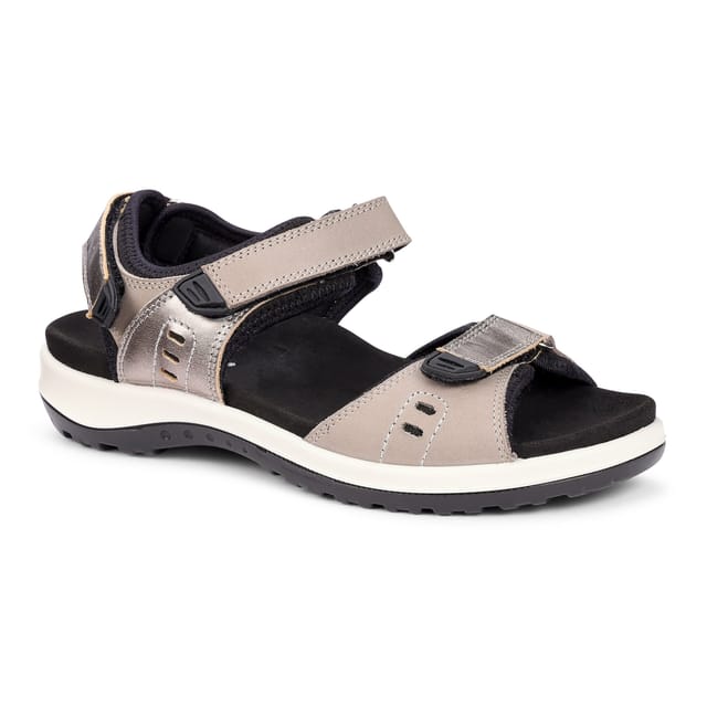 Hotter Hotter Women's Wide 'Walk II' Sandals in Mid Grey - 2