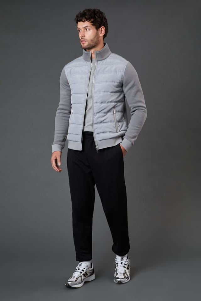 Burton Burton Men's Grey Hybrid Padded Jacket - 2