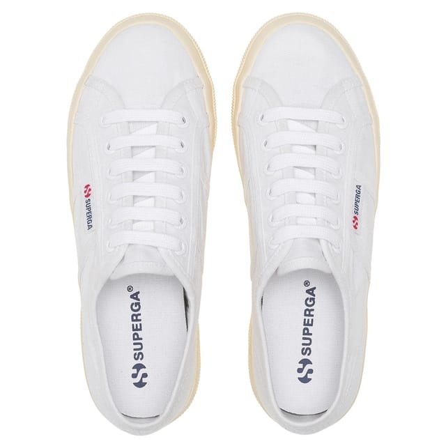 Superga Superga Women's 2740 Linen Platform Trainers in White - 3