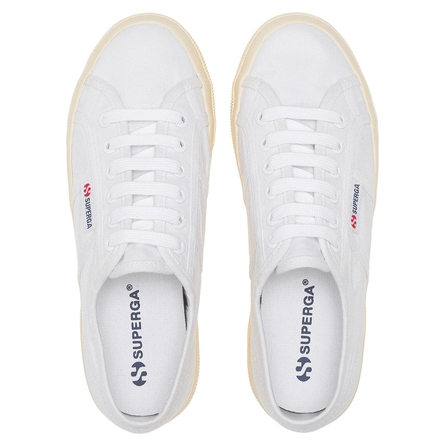 Superga Superga Women's 2740 Linen Platform Trainers in White - 4