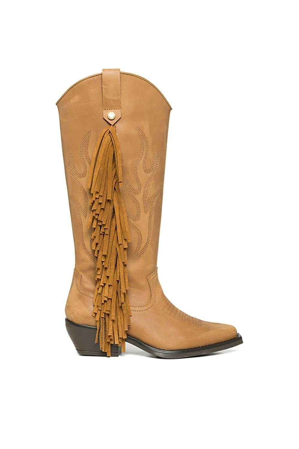 Steve Madden STEVE MADDEN Women's 'Wessel Boot Brown' Leather Boots in Tan