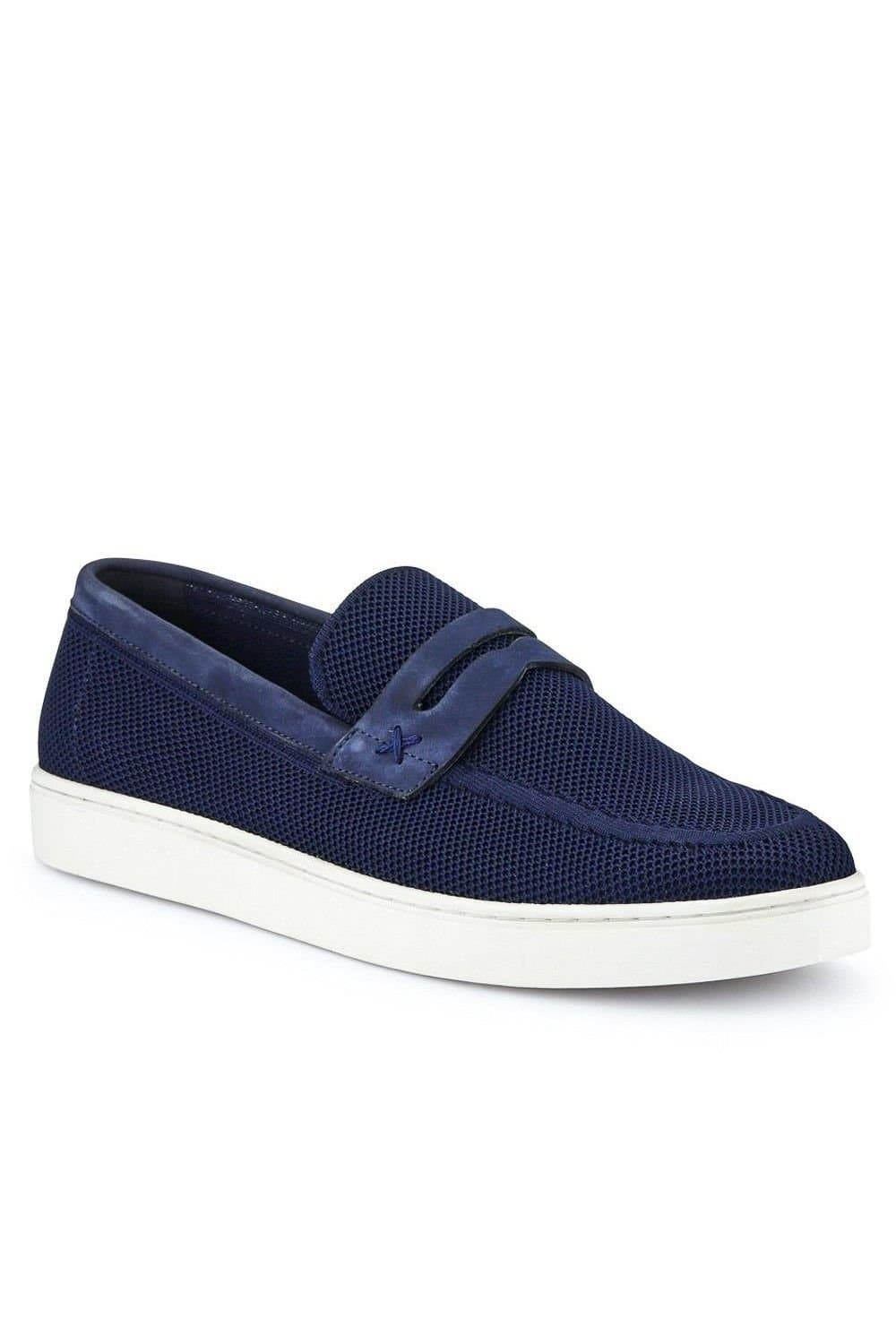 Jones Bootmaker Jones Bootmaker Men's Quincee Slip-On Shoes in Navy