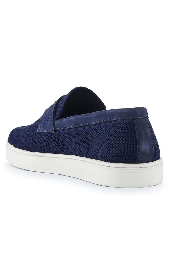 Jones Bootmaker Jones Bootmaker Men's Quincee Slip-On Shoes in Navy - 3
