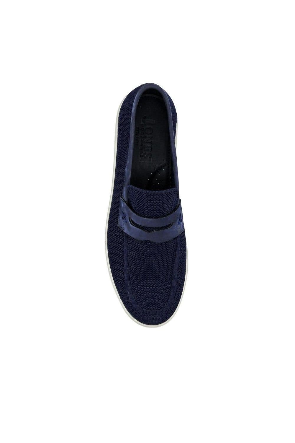 Jones Bootmaker Jones Bootmaker Men's Quincee Slip-On Shoes in Navy - 4