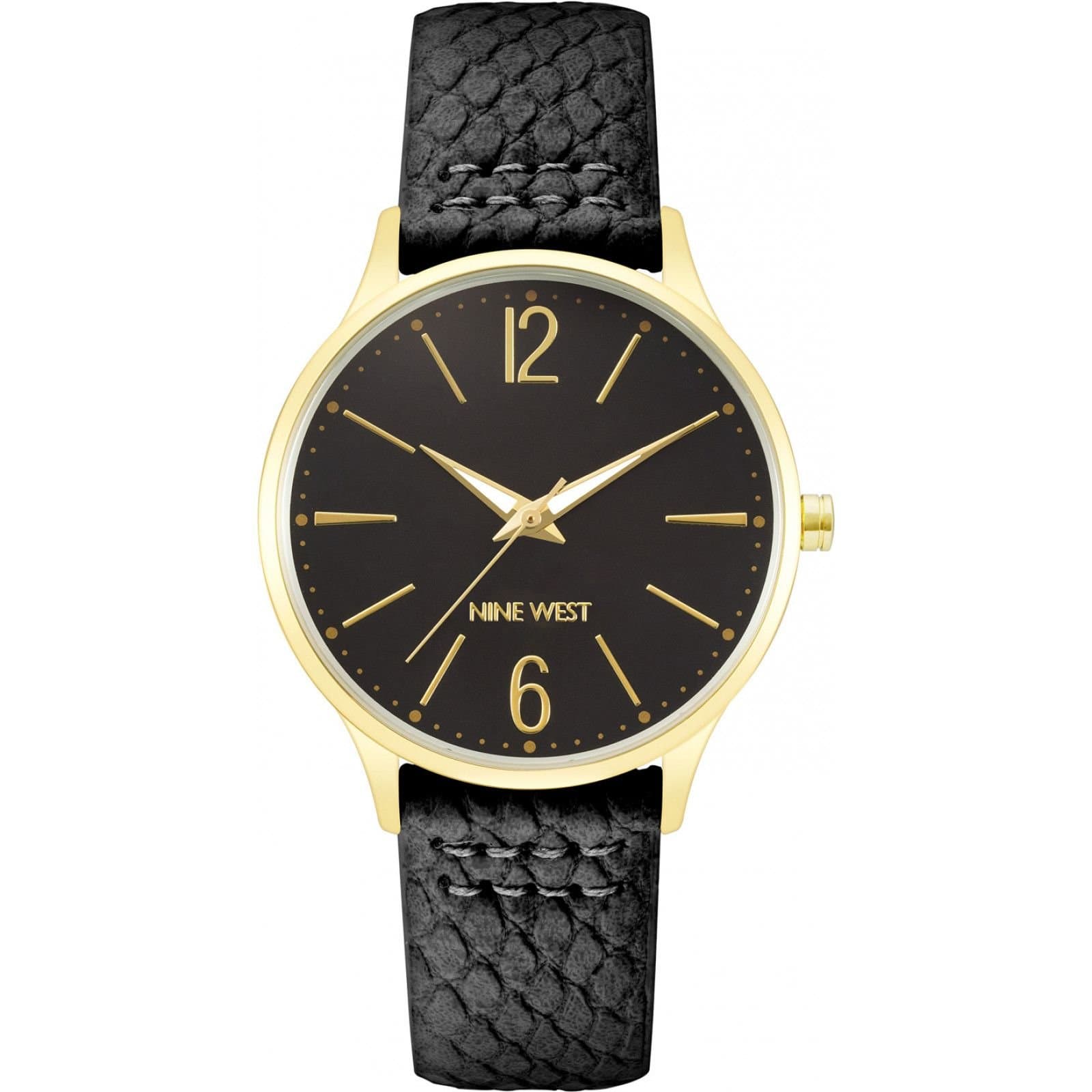 Nine West Nine West Women's NW-2560BKBK 40mm Quartz Watch in Black