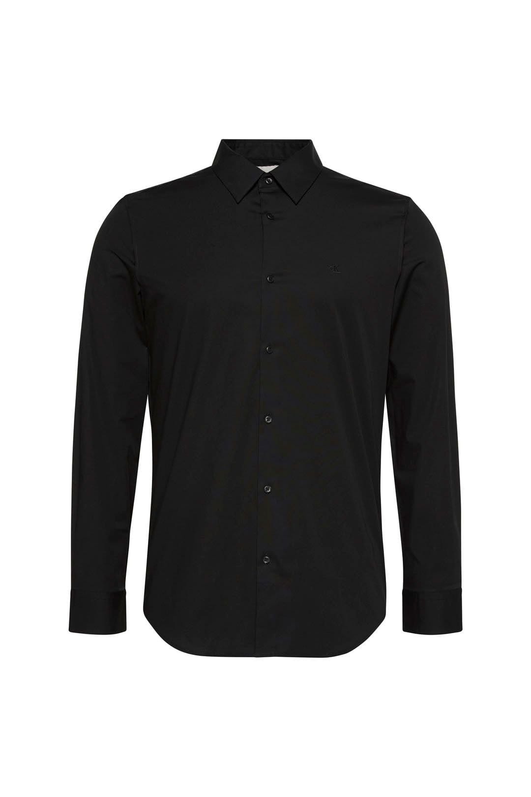 Calvin Klein Men's Stretch Slim Shirt Black