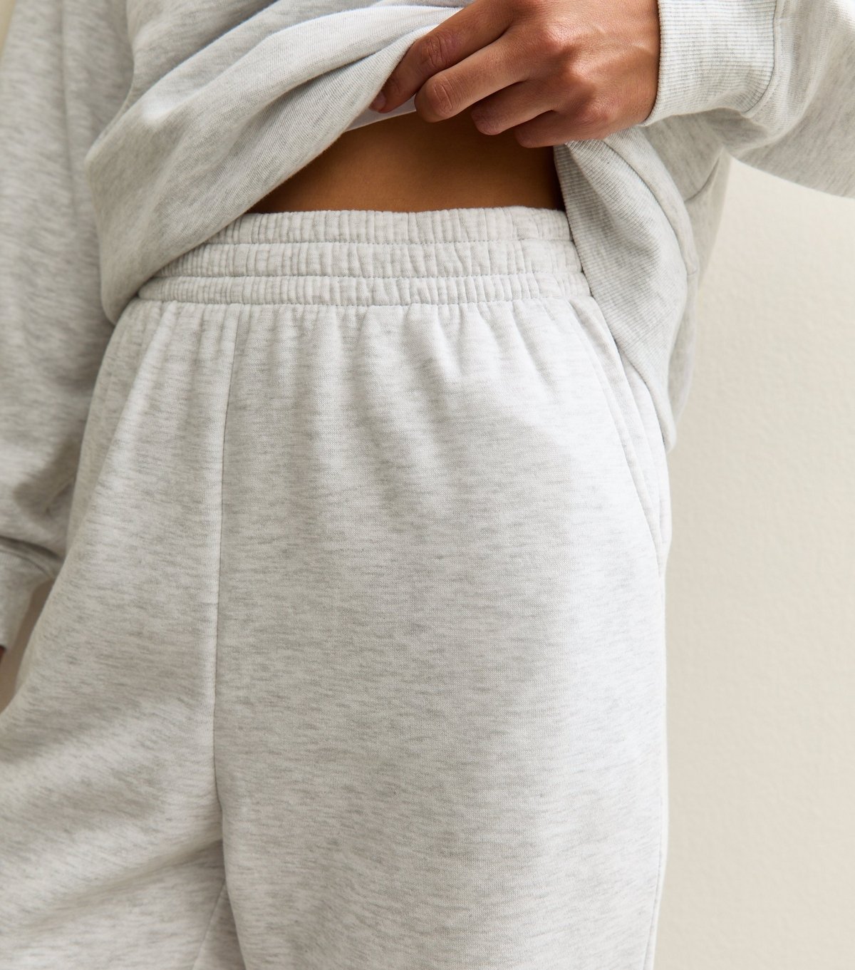 New Look Women's Tall Grey Marl Cuffed Joggers New Look - 3