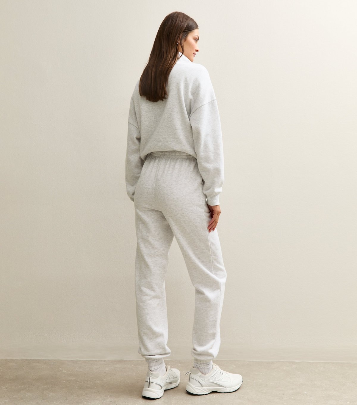 New Look Women's Tall Grey Marl Cuffed Joggers New Look - 4